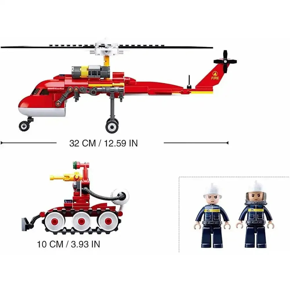 Sluban Fire Helicopter Building Blocks Set – 325 Pieces