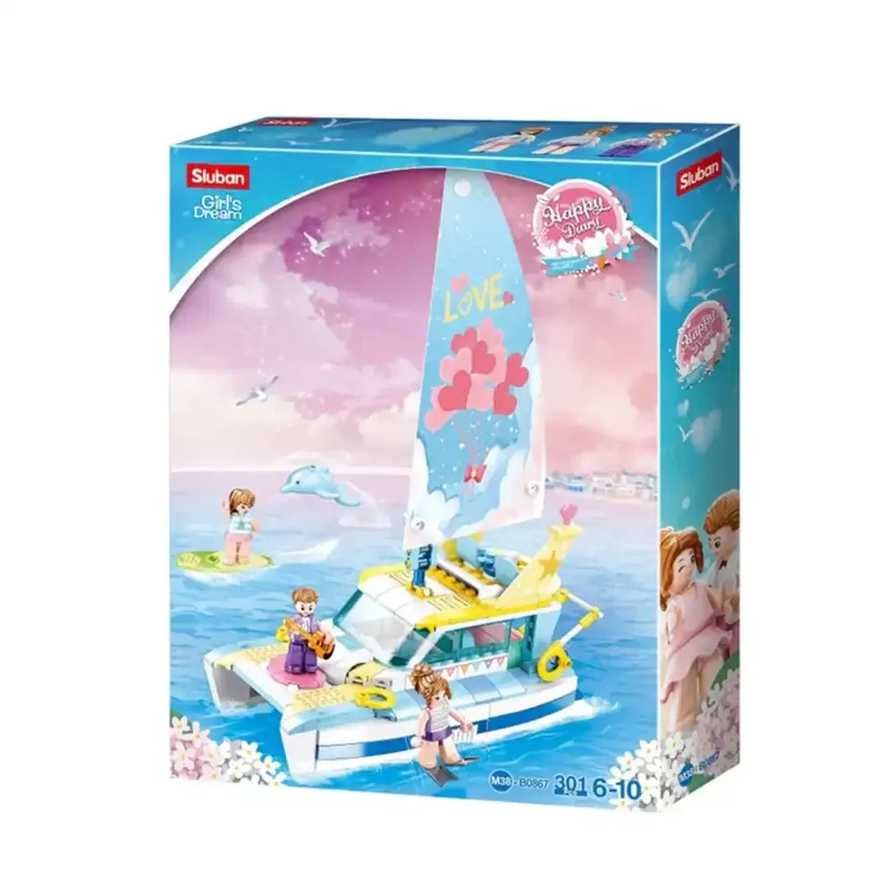 Sluban Girls Dream Yacht Building Set - 301 Pcs