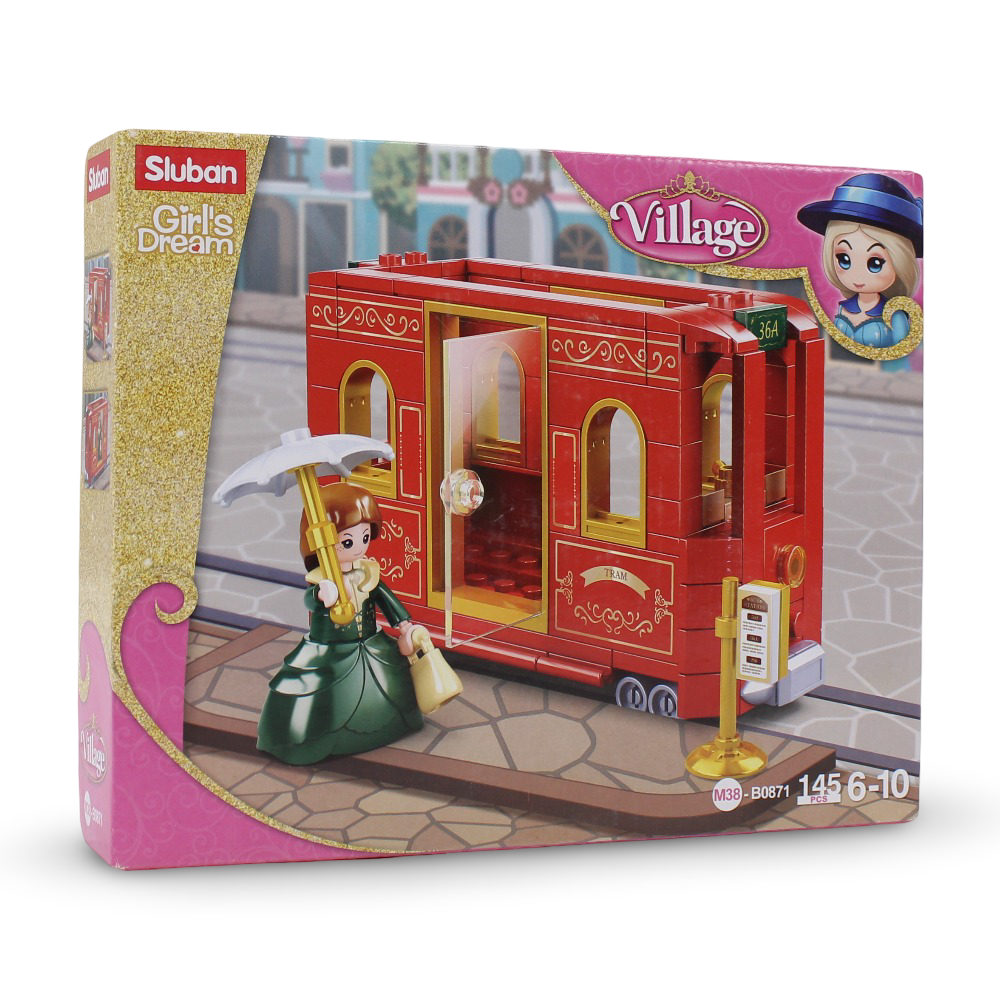 Sluban Girls Dream The Classic Wagon Of Hope Building Set - 145 Pcs