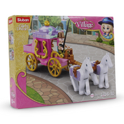 Sluban Girls Dream Carriage with 2 Horses Building Blocks Set - 139 Pcs