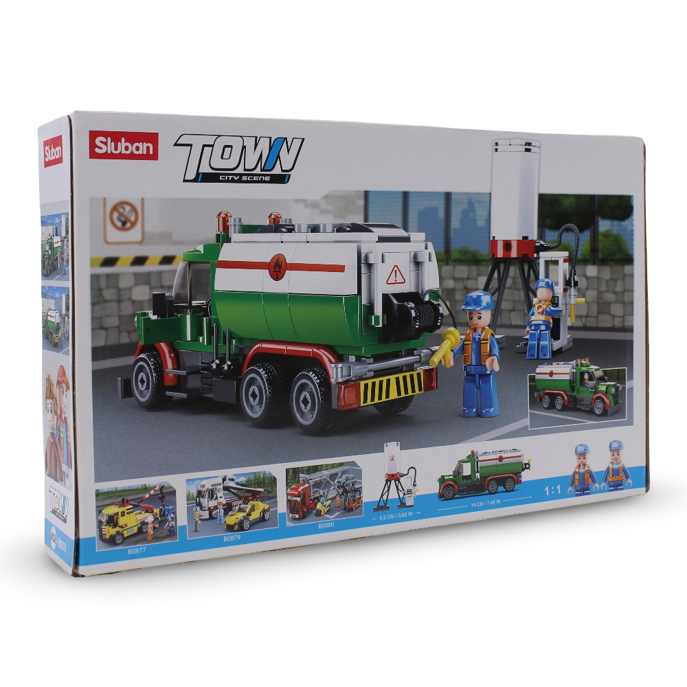 Sluban Town Tanker Truck Blocks Set - 267Pcs