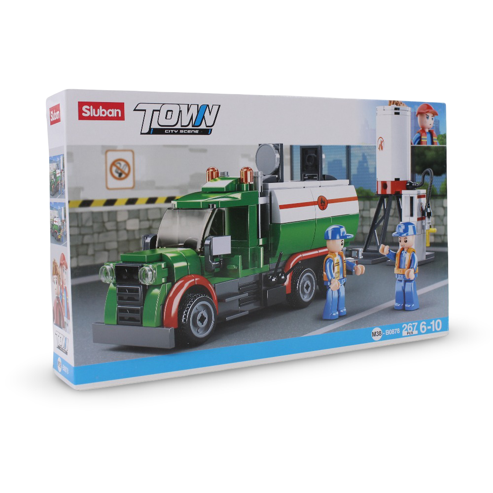Sluban Town Tanker Truck Blocks Set - 267Pcs
