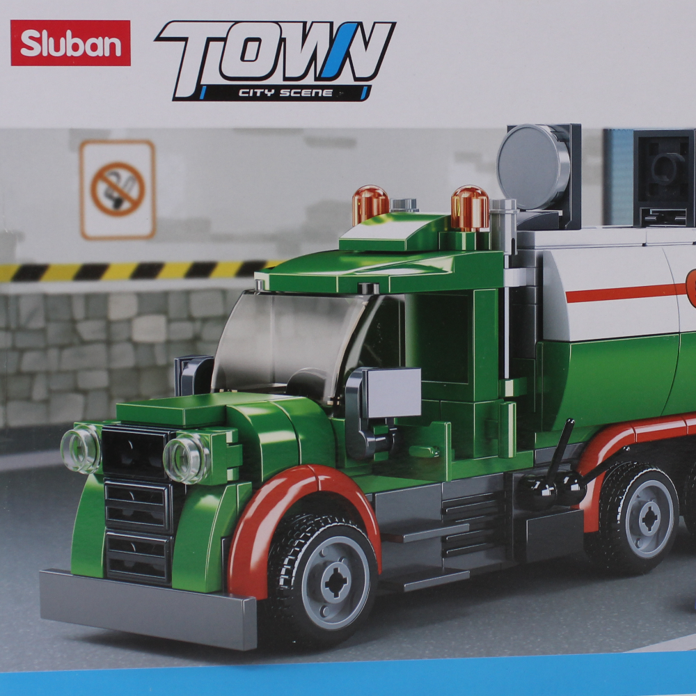 Sluban Town Tanker Truck Blocks Set - 267Pcs