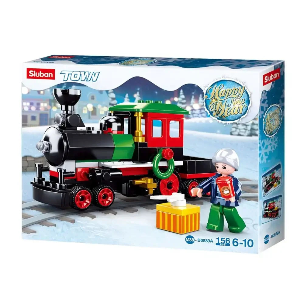 Sluban Town New Year Train Building Blocks Set - 156 Pcs