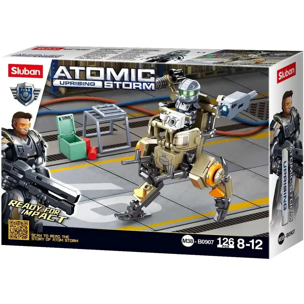 Sluban Atomic Uprising Storm Command Robot Building Blocks Set - 118 Pcs