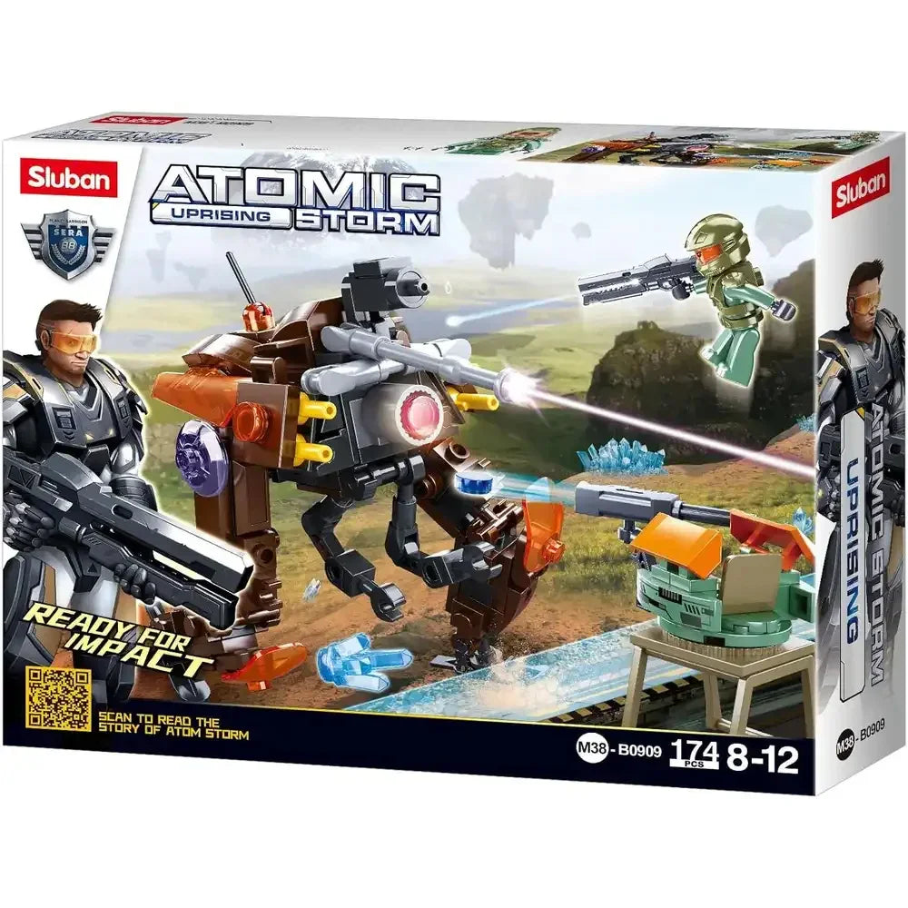 Sluban Atomic Uprising Storm Patrol Robot Building Blocks Set - 174 Pcs