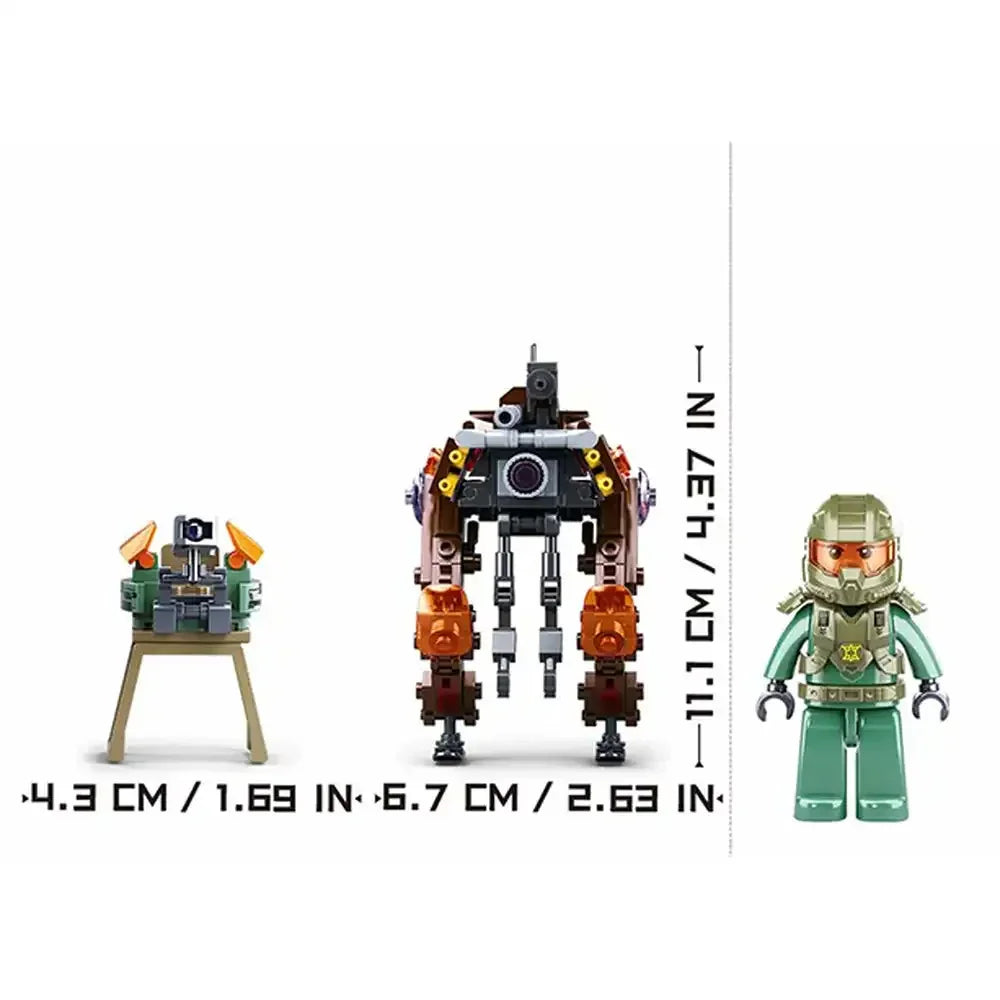 Sluban Atomic Uprising Storm Patrol Robot Building Blocks Set - 174 Pcs