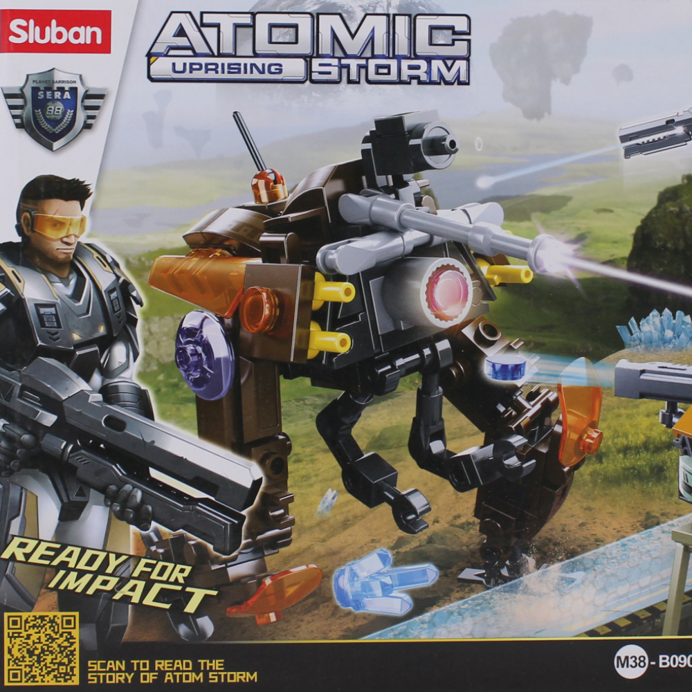 Sluban Atomic Uprising Storm Patrol Robot Building Blocks Set - 174 Pcs