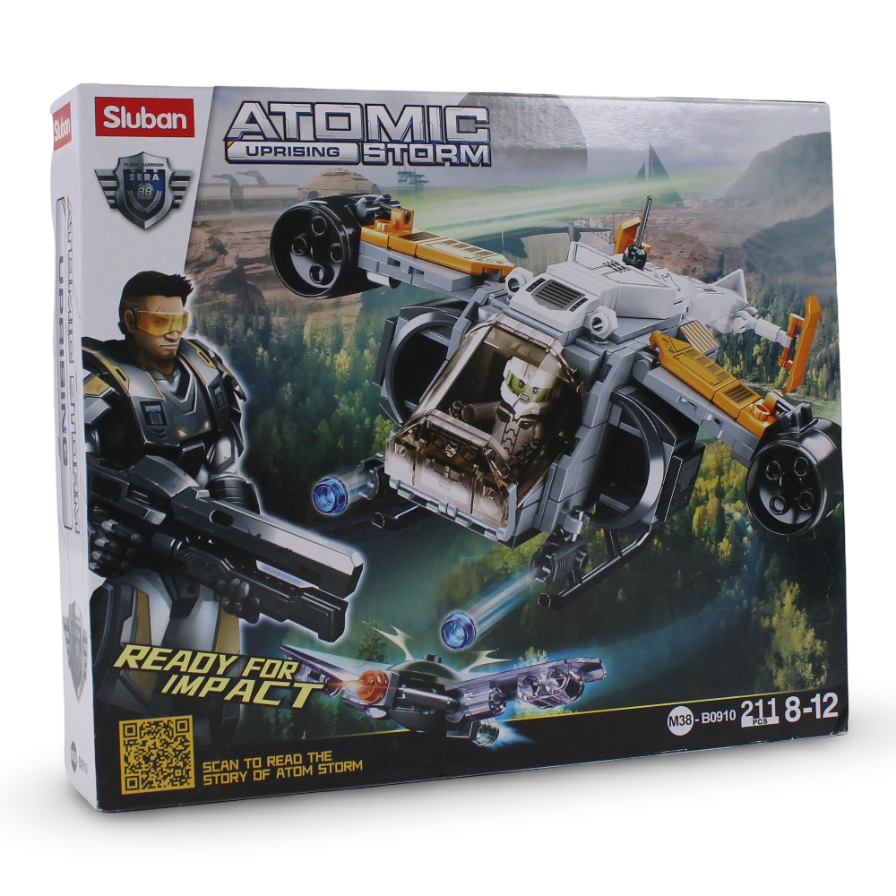 Sluban Atomic Storm Thunder Shipboard Aircraft - 211Pcs