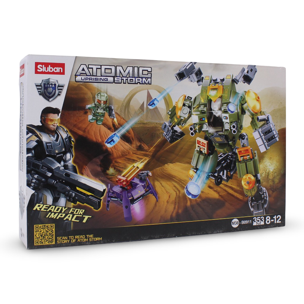 Sluban Atomic Uprising Storm Dire Wolf Assult Robot Building Blocks Set - 353 Pcs