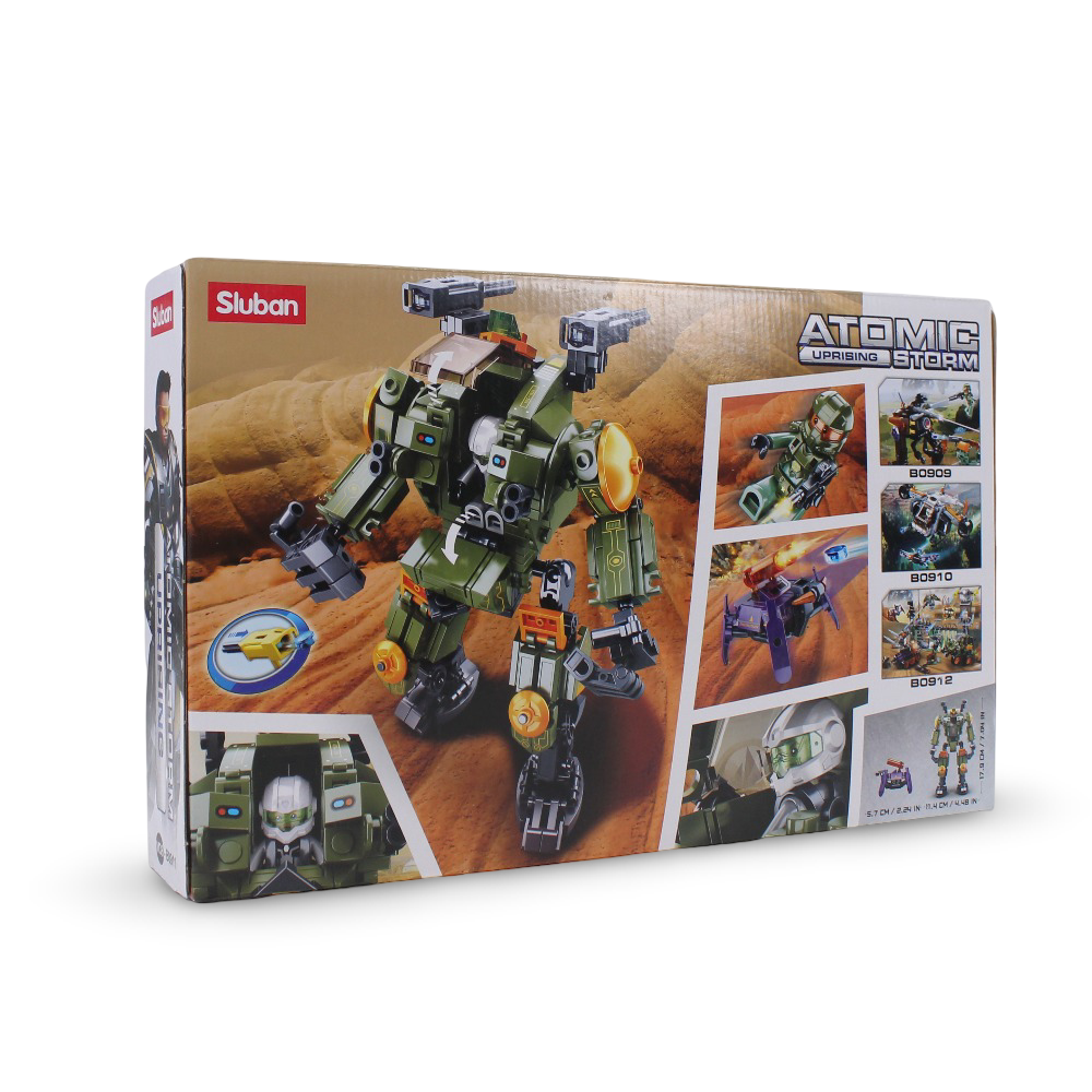 Sluban Atomic Uprising Storm Dire Wolf Assult Robot Building Blocks Set - 353 Pcs