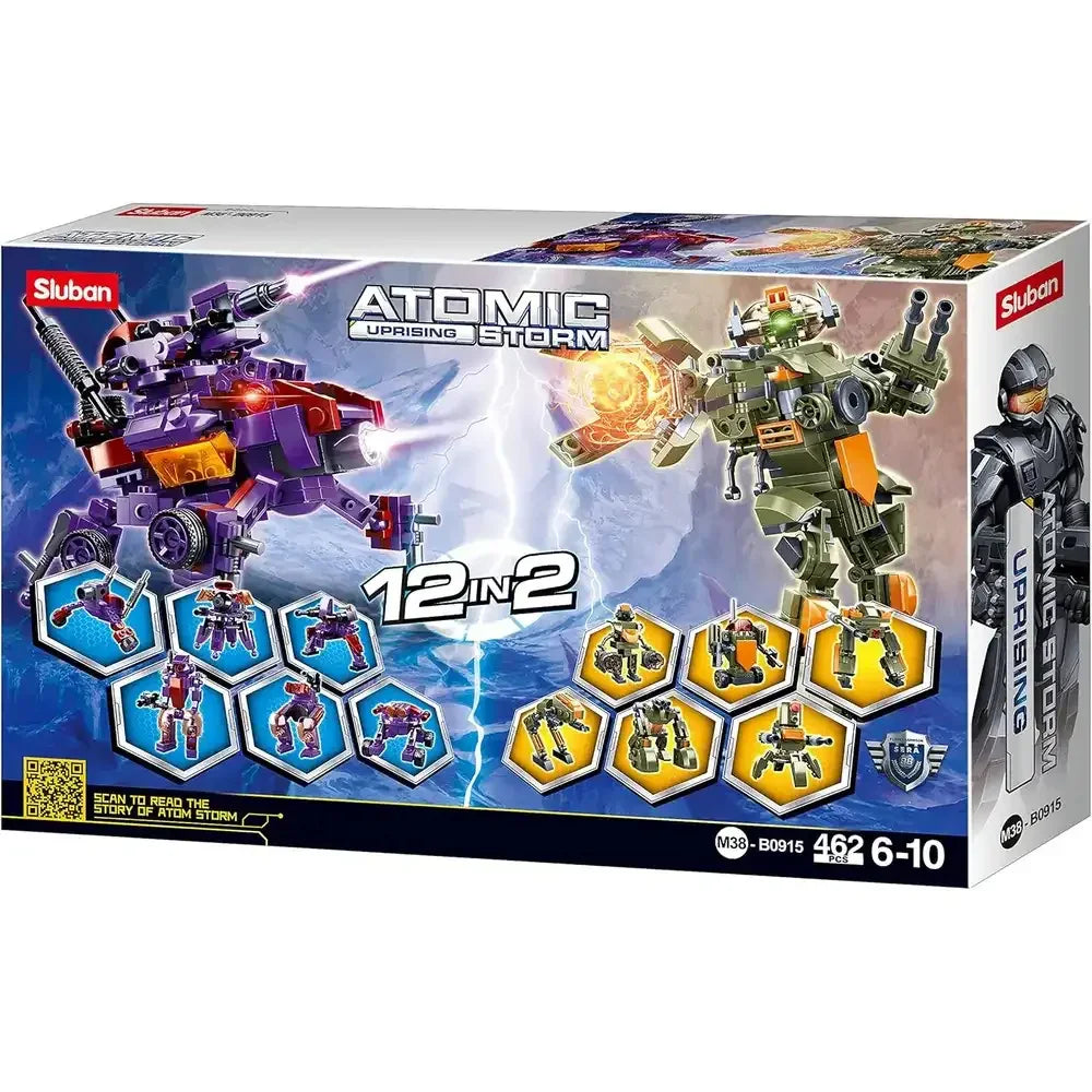 Sluban Atomic Uprising Storm 12 in 2 Building Blocks Set - 462 Pcs