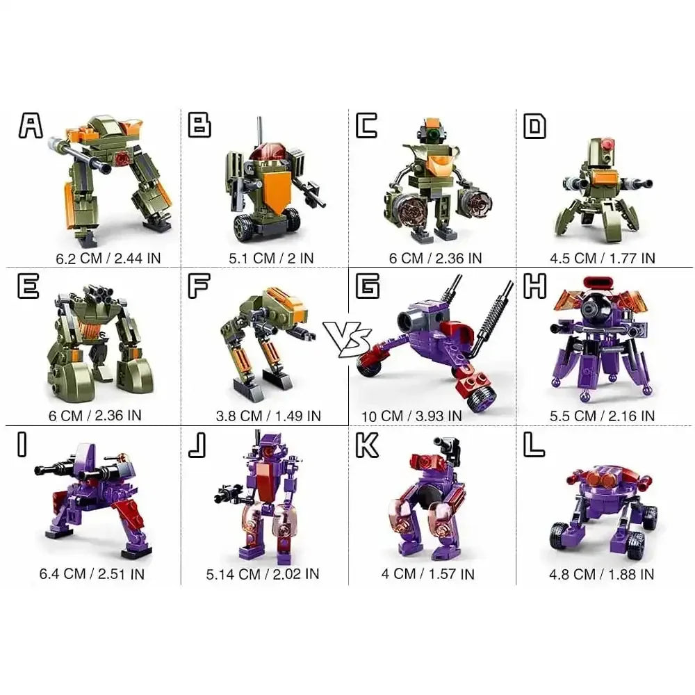 Sluban Atomic Uprising Storm 12 in 2 Building Blocks Set - 462 Pcs