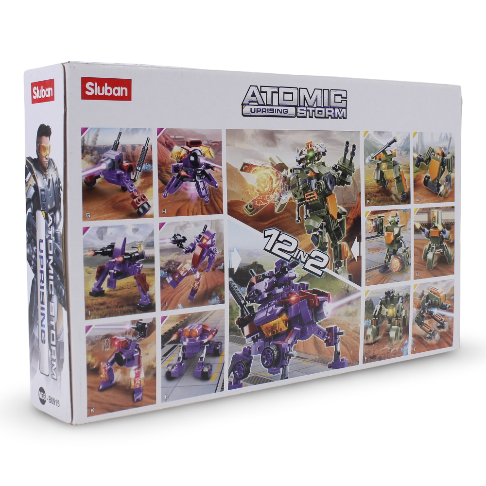 Sluban Atomic Uprising Storm 12 in 2 Building Blocks Set - 462 Pcs