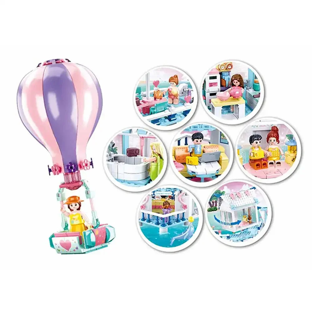 Sluban Girls Dream Swimming Pool by the Sea Bricks - 938 Pcs