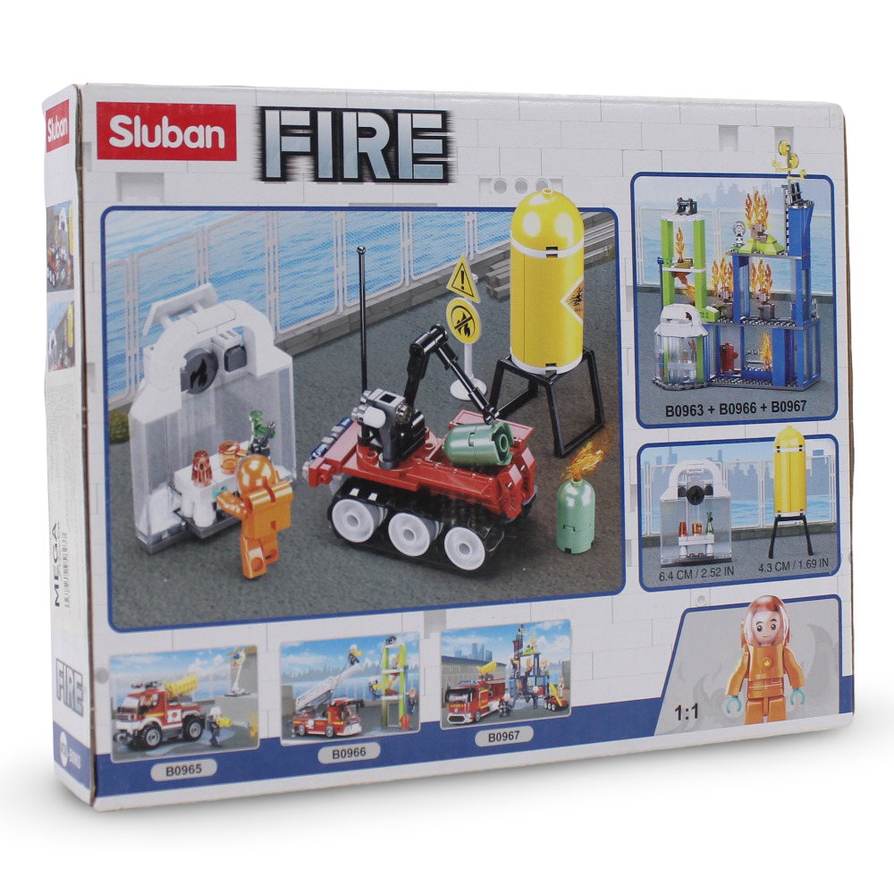 Sluban Fire Robot Drill Blocks Set - 130Pcs