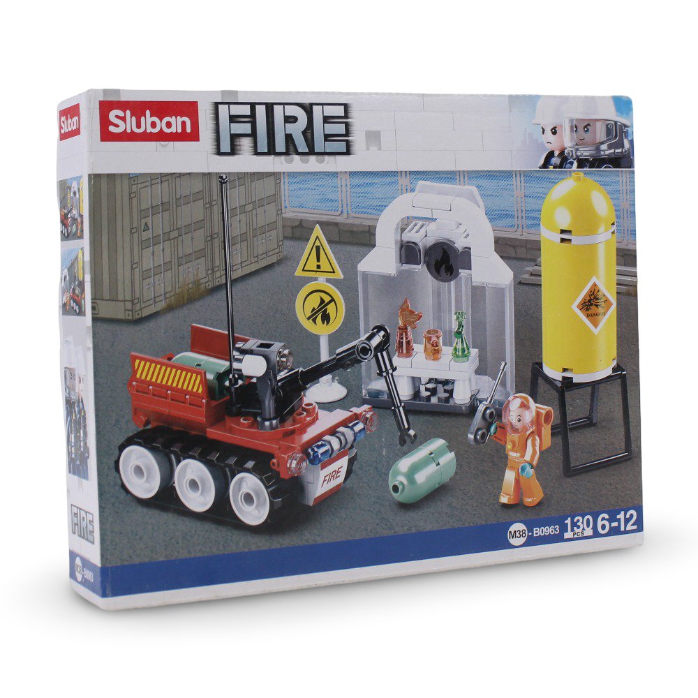 Sluban Fire Robot Drill Blocks Set - 130Pcs