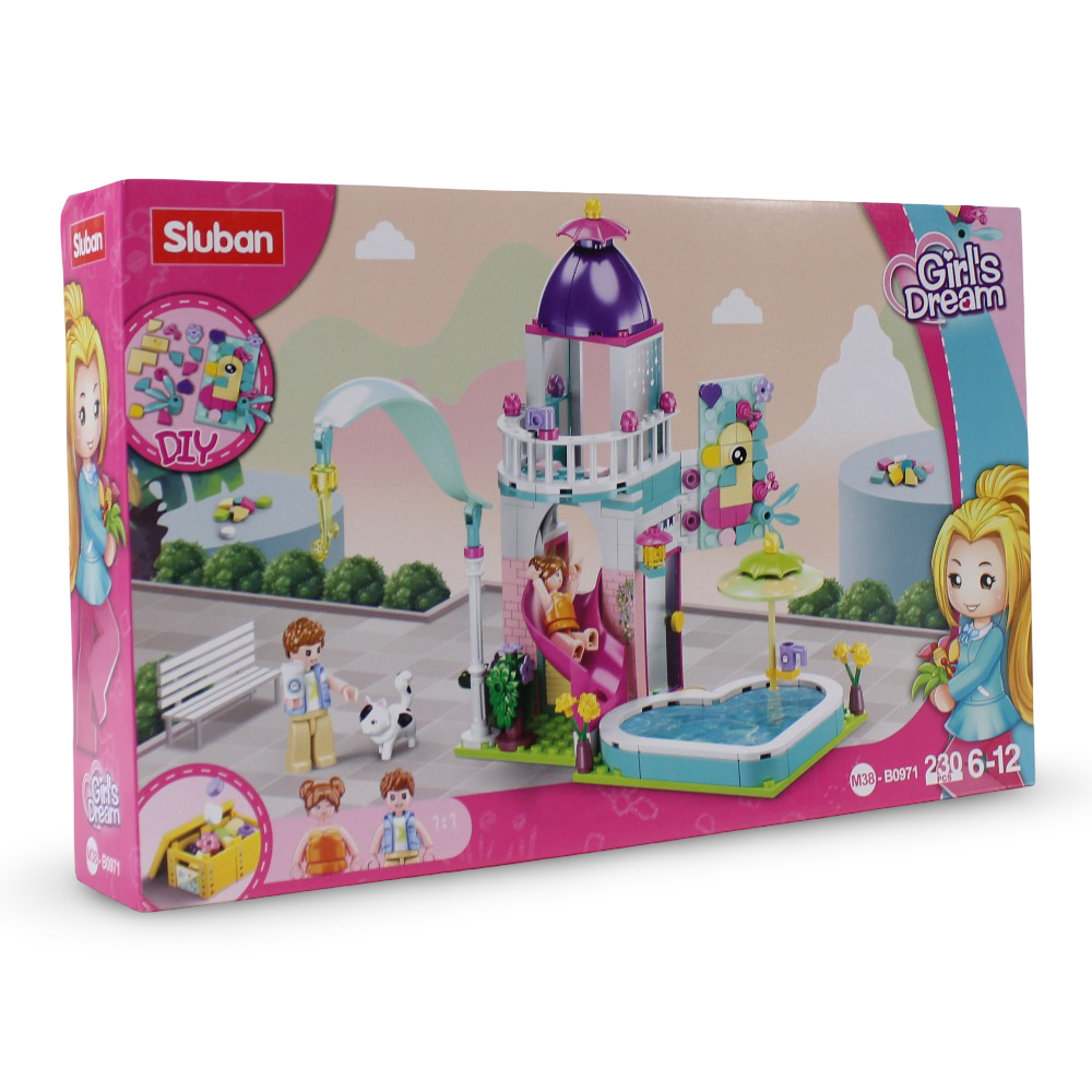 Sluban Girls Dream Party Home Building Blocks Set - 230 Pcs