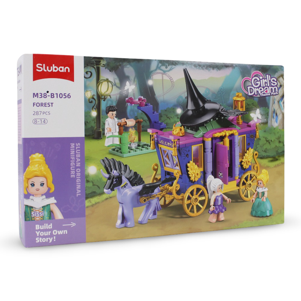 Sluban Girls Dream Magical Carriage Blocks Set - 287Pcs