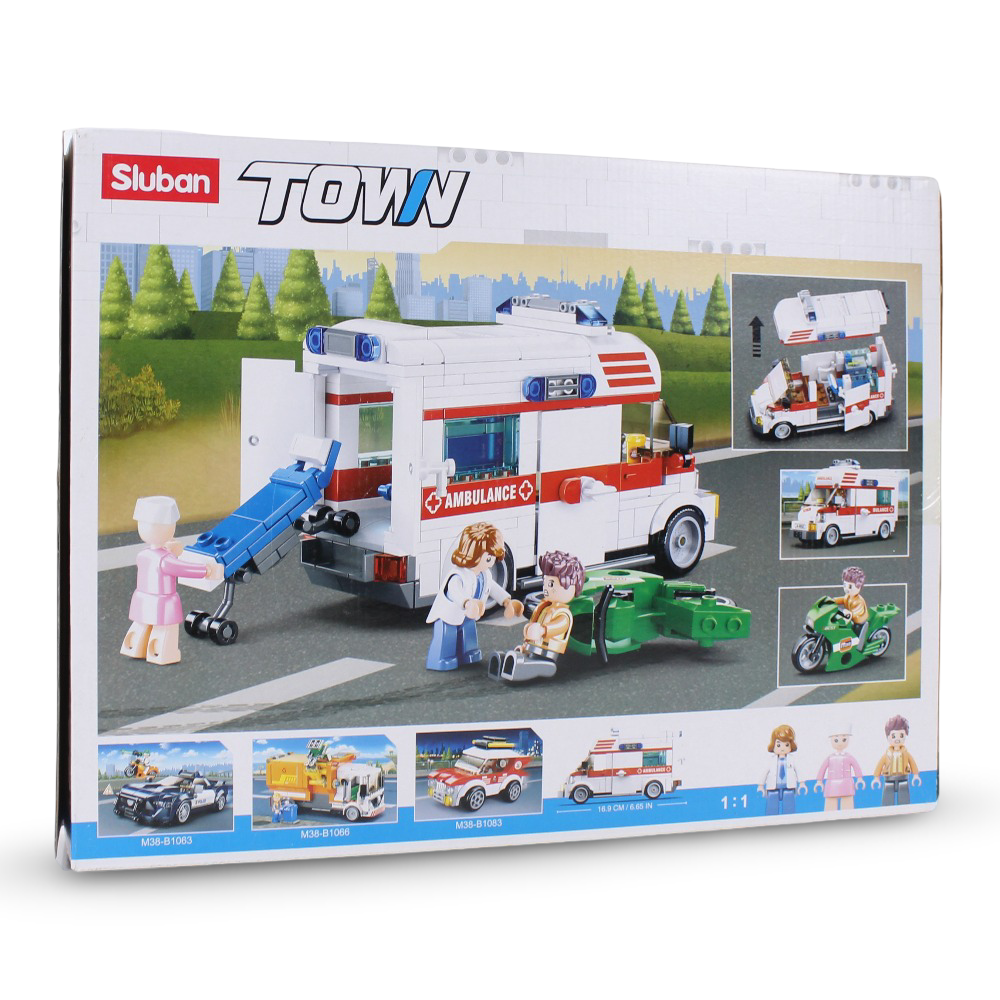 Sluban Town Ambulance Bricks Set - 328Pcs