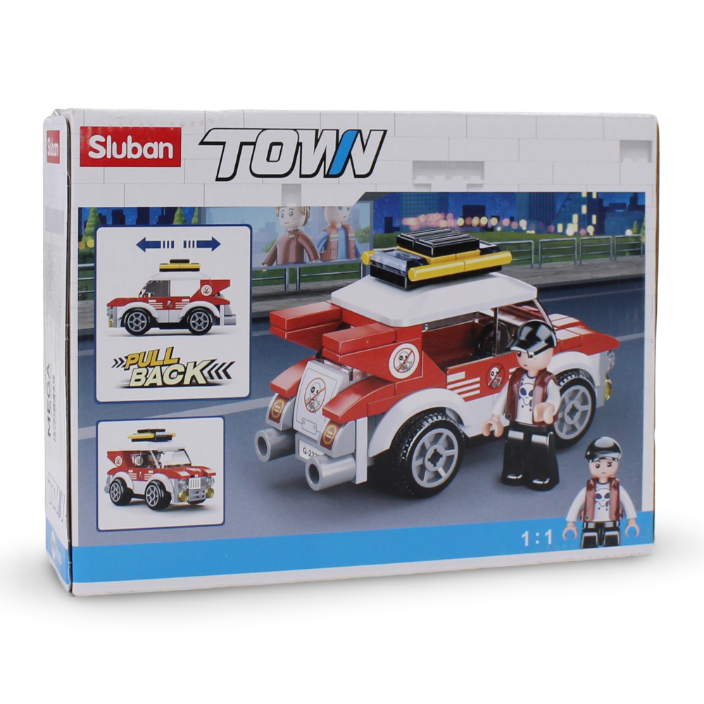 Sluban Town Pullback Rally Car - 88Pcs