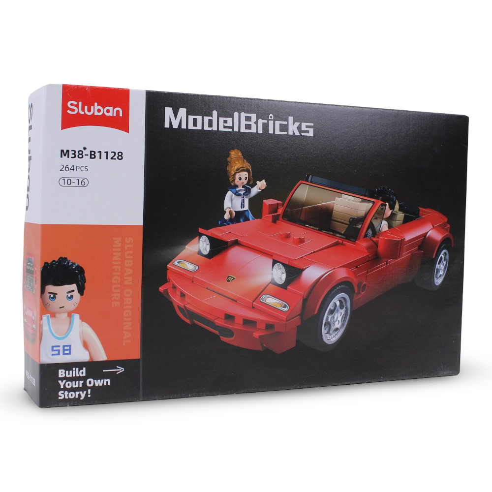 Sluban Model Bricks MX5S Sports Car - 264Pcs