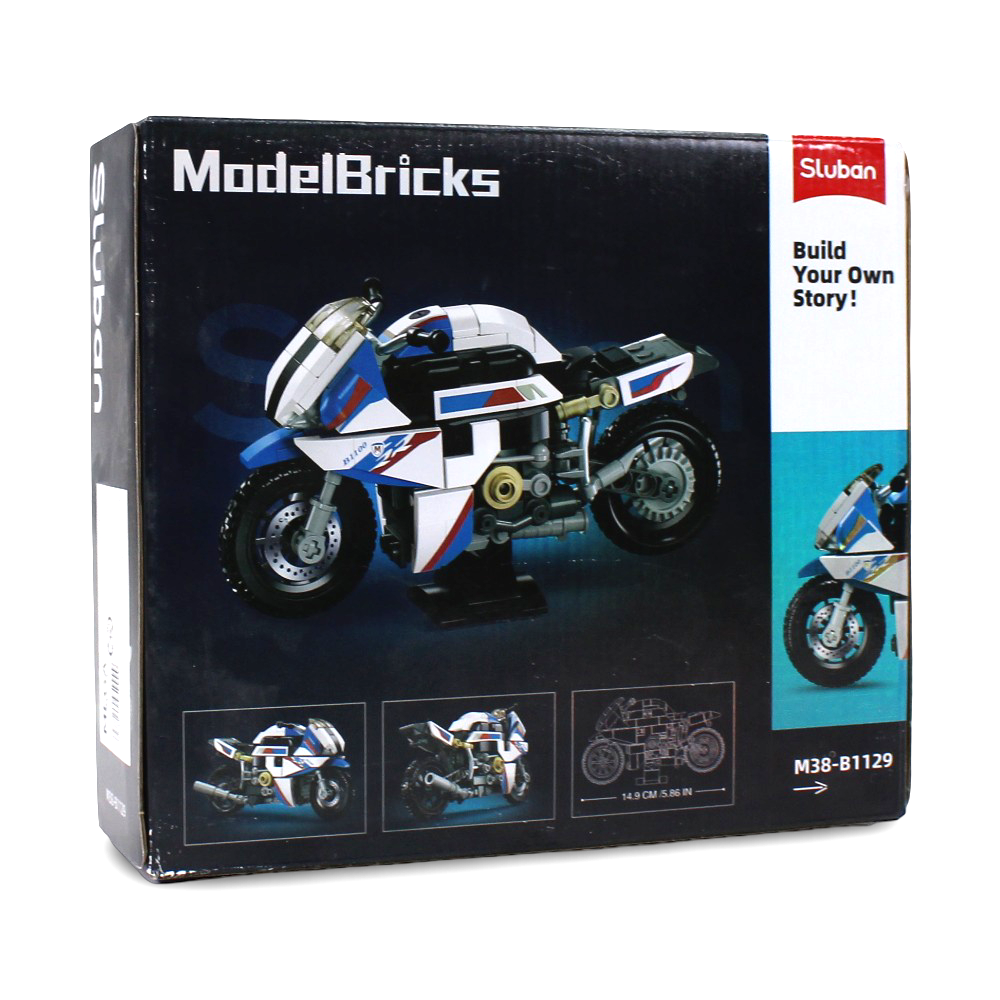 Sluban Motorcycle Building Blocks Set - 242 Pcs