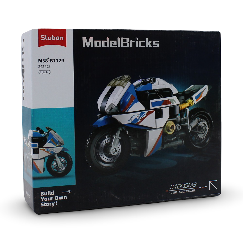 Sluban Motorcycle Building Blocks Set - 242 Pcs