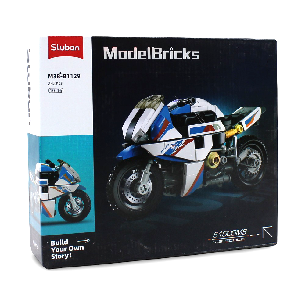 Sluban Motorcycle Building Blocks Set - 242 Pcs