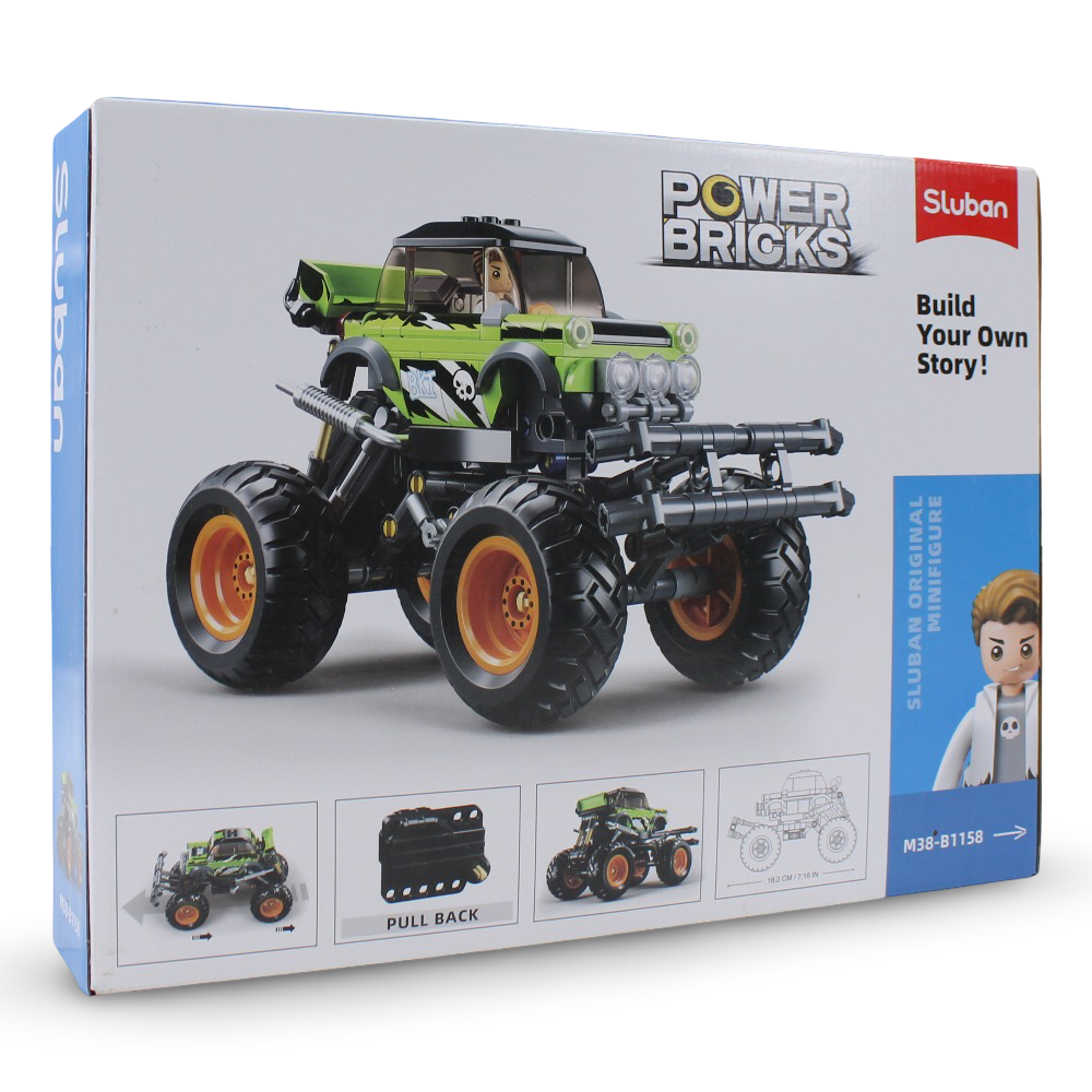 Sluban Off-Road Big Foot Green BKI - 264 Pcs