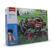 Sluban Power Bricks Off Road Bigfoot Orange Vehicle - 269Pcs