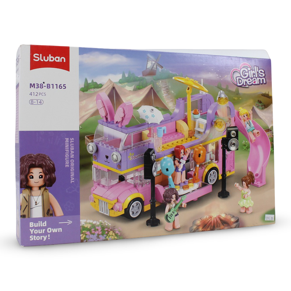 Sluban Girls Dream Happy Party Bus - 412Pcs