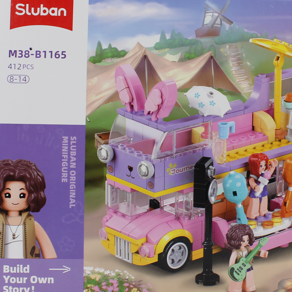 Sluban Girls Dream Happy Party Bus - 412Pcs