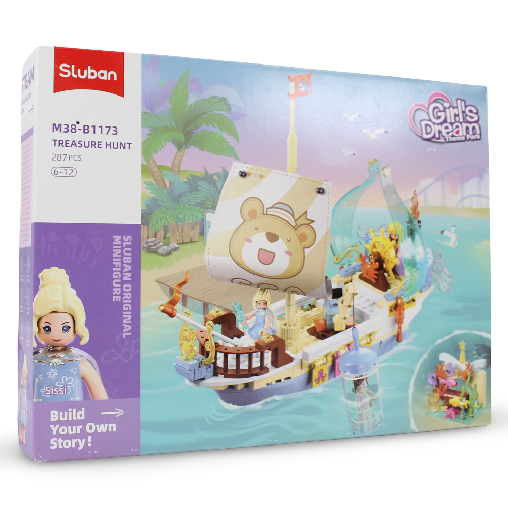 Sluban Girls Dream Treasure Hunt Boat - 287Pcs