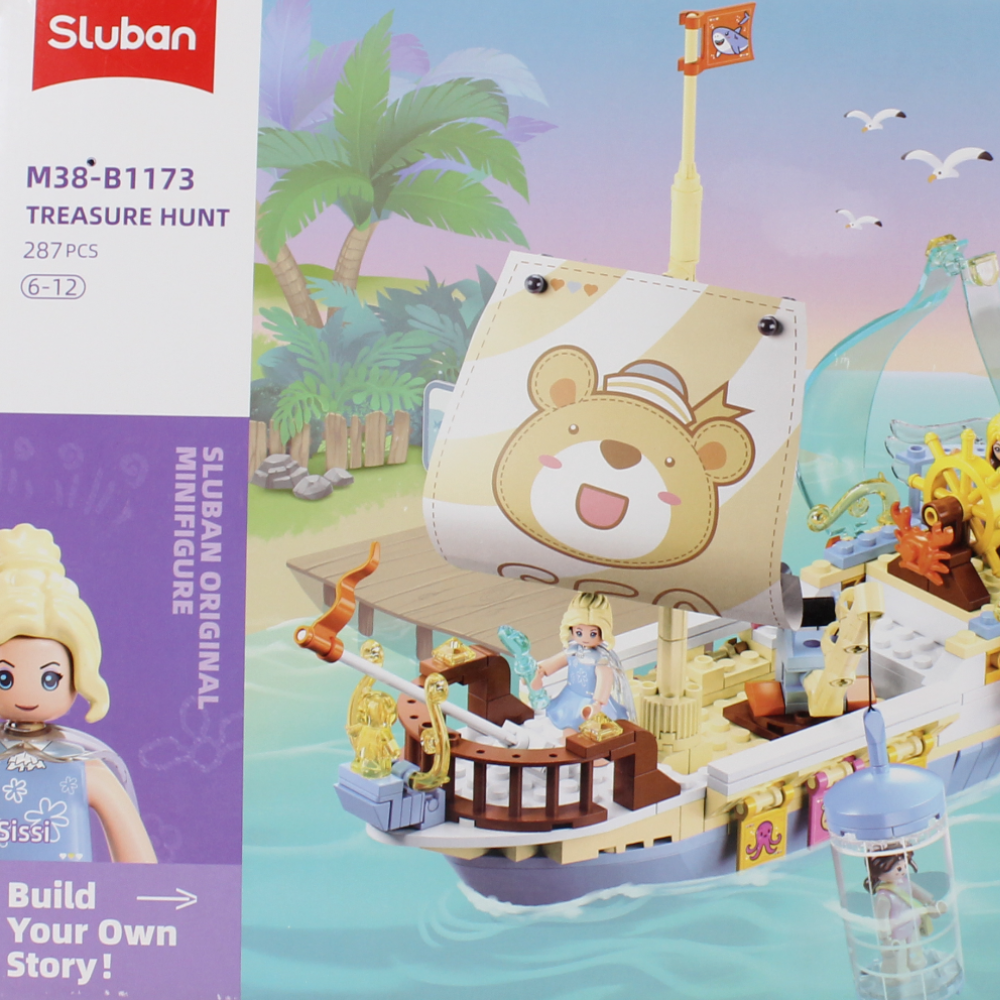 Sluban Girls Dream Treasure Hunt Boat - 287Pcs