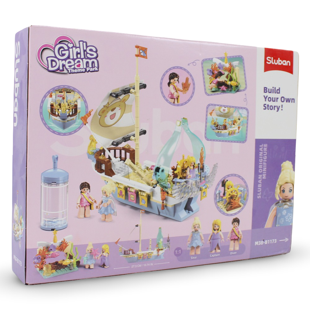 Sluban Girls Dream Treasure Hunt Boat - 287Pcs