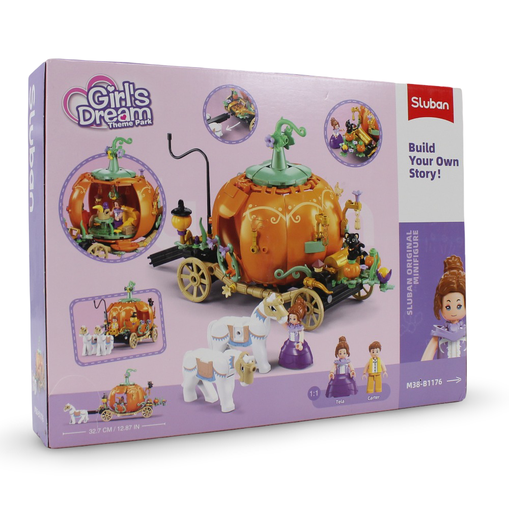 Sluban Girls Dream Pumpkin Carriage - 320Pcs