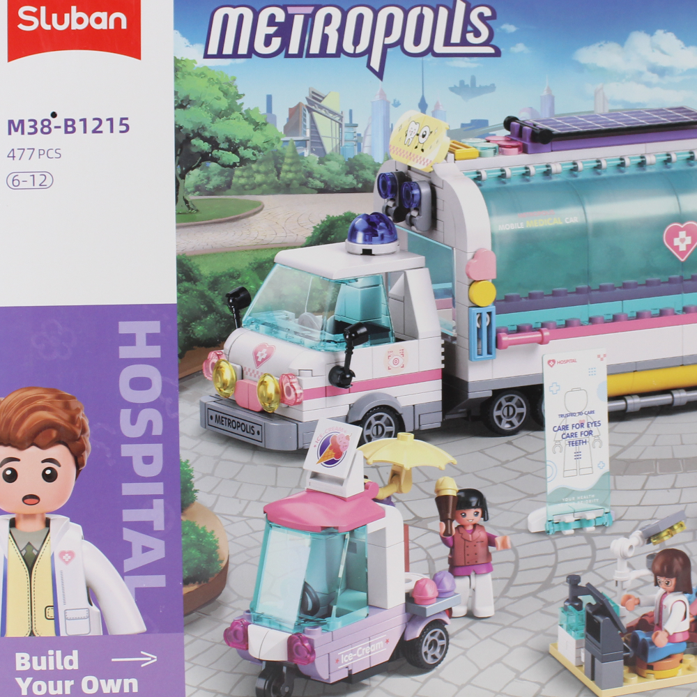 Sluban Metropolis Mobile Hospital - 477Pcs