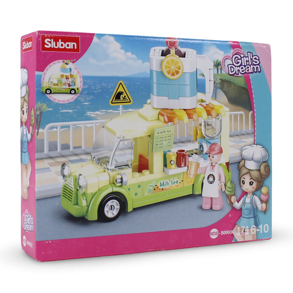 Sluban Girls Dream Milk Tea Truck - 174Pcs