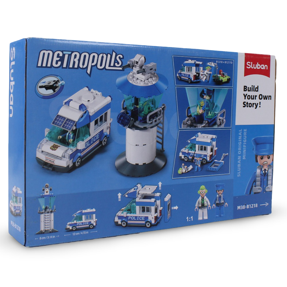 Sluban Metropolis Police Escape Criminal Yuri (Pull Back) Building Blocks Set - 245 Pcs