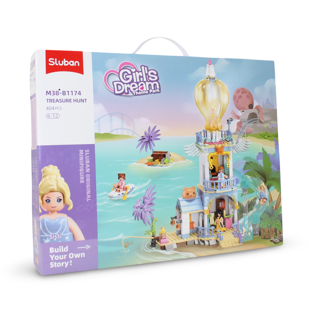 Sluban Girls Dream The High Landers Light House - 404Pcs