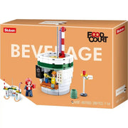 Sluban Food Court Beverage House Building Blocks Set - 289 Pcs