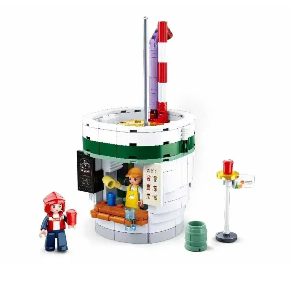 Sluban Food Court Beverage House Building Blocks Set - 289 Pcs - Toys