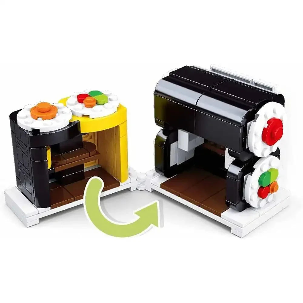 Sluban Food Court Sushi House Building Blocks Set - 320 Pcs