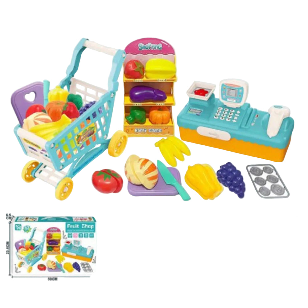 Fruit Shop Kids Supermarket Playset – 43 Pcs