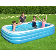 Bestway Deluxe Blue Rectangular Family Pool