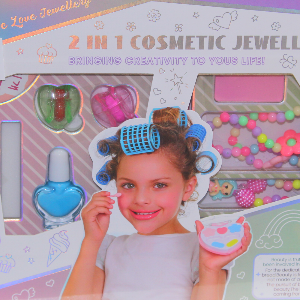 2-in-1 Cosmetic Jewellry & Beauty Set