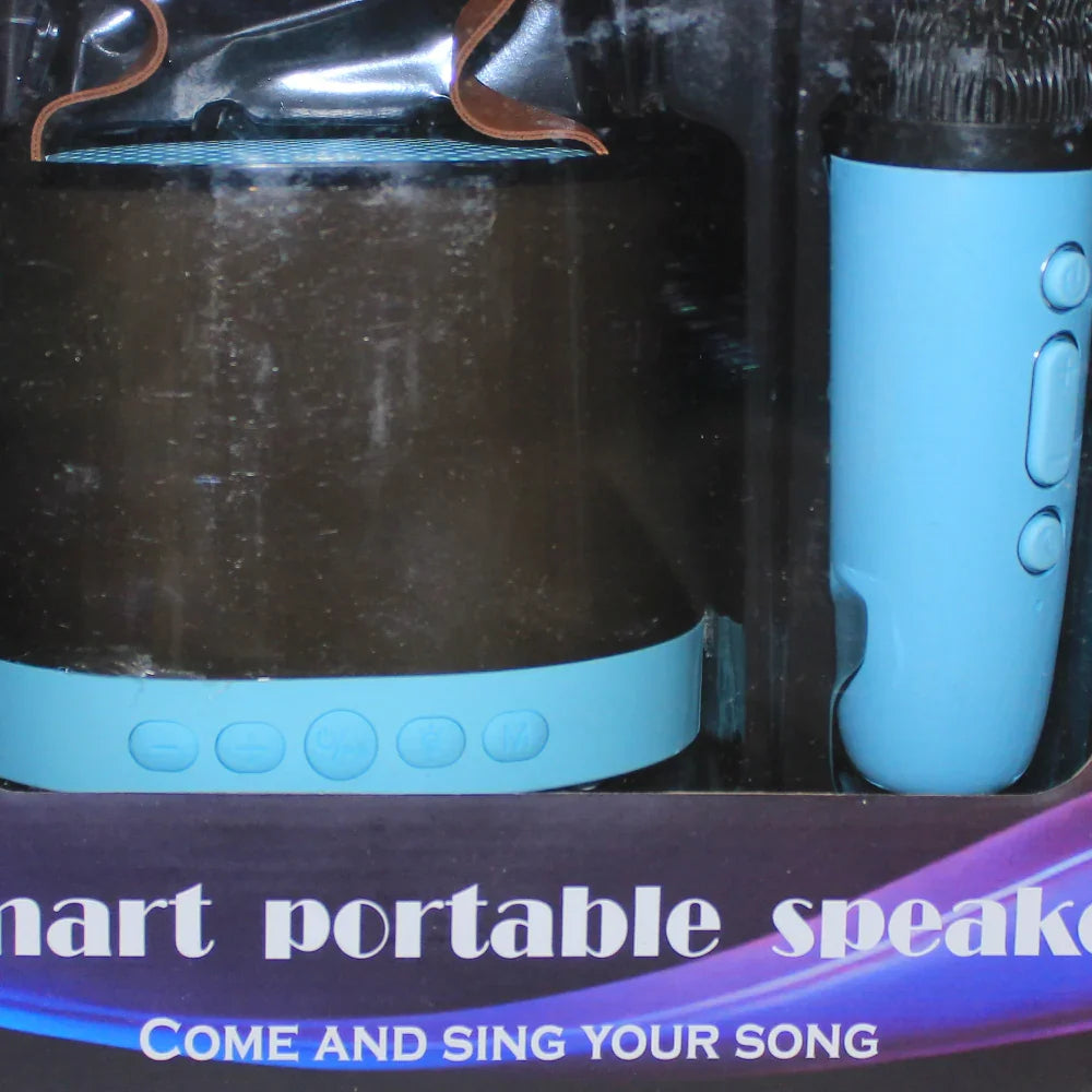 Smart Portable Speaker with Mic - Blue
