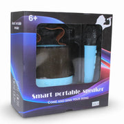 Smart Portable Speaker with Mic - Blue