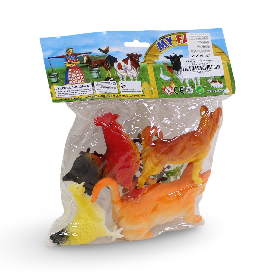 Farm Animals Figures Set – 4 Pcs